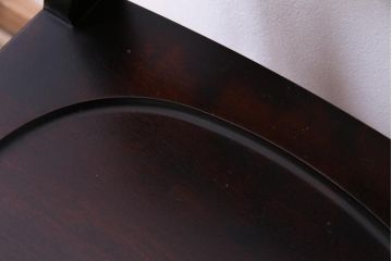 中古　北海道民芸家具　HM620　滑らかな木肌が上品なラダーバックチェア(椅子、ダイニングチェア)(1)