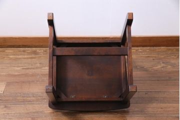 中古　北海道民芸家具　HM620　滑らかな木肌が上品なラダーバックチェア(椅子、ダイニングチェア)(1)