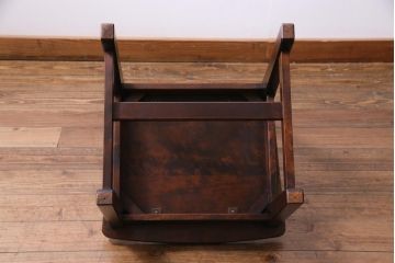 中古　北海道民芸家具　HM620　滑らかな木肌が上品なラダーバックチェア(椅子、ダイニングチェア)(2)