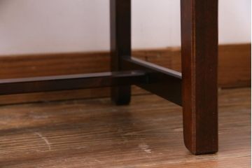 中古　北海道民芸家具　HM620　滑らかな木肌が上品なラダーバックチェア(椅子、ダイニングチェア)