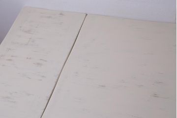ペイント家具　イギリスビンテージ　明るいカラーが魅力的なドローリーフテーブル(エクステンションテーブル、ダイニングテーブル)