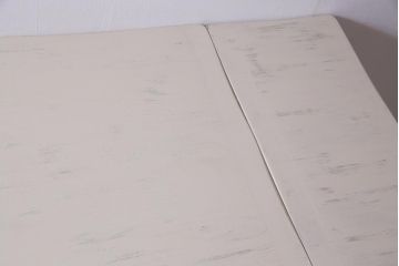 ペイント家具　イギリスビンテージ　明るいカラーが魅力的なドローリーフテーブル(エクステンションテーブル、ダイニングテーブル)