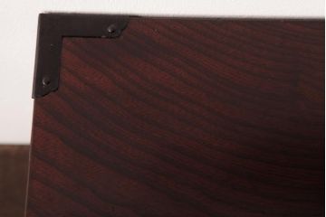 中古　民芸家具　花型の装飾金具が目を引く小箪笥(掛硯型、懸硯型、船箪笥、舟箪笥、小引き出し)