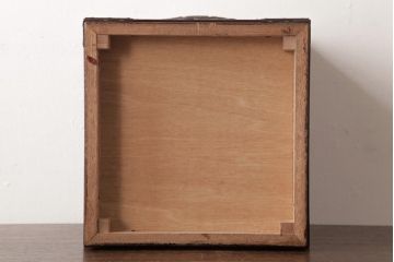 中古　民芸家具　花型の装飾金具が目を引く小箪笥(掛硯型、懸硯型、船箪笥、舟箪笥、小引き出し)