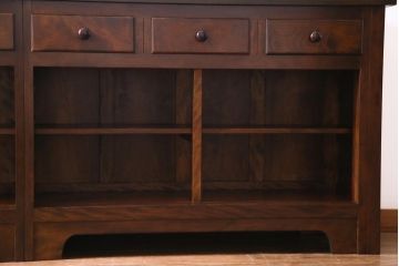 中古　特注品　松本民芸家具　組み立て式　特大カウンターキャビネット(サイドボード、クレデンザ)(定価約180万円)