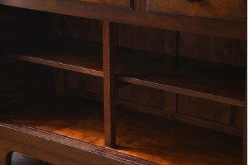 中古　特注品　松本民芸家具　組み立て式　特大カウンターキャビネット(サイドボード、クレデンザ)(定価約180万円)