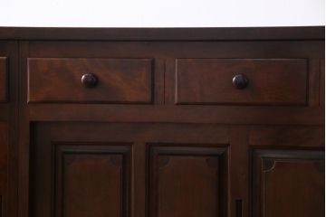 中古　特注品　松本民芸家具　組み立て式　特大カウンターキャビネット(サイドボード、クレデンザ)(定価約180万円)