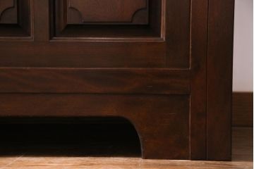 中古　特注品　松本民芸家具　組み立て式　特大カウンターキャビネット(サイドボード、クレデンザ)(定価約180万円)