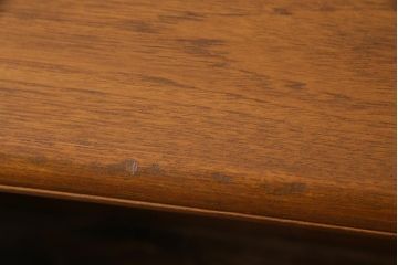 ヴィンテージ家具　イギリスビンテージ　チーク材　便利な折り畳み式天板のデスク(テーブル、作業台、拡張式、サイドテーブル)
