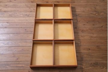 ヴィンテージ家具　北欧ビンテージ　デンマーク製　チーク材　お洒落な空間づくりにぴったりなパートナーデスク(対面式机、在宅ワーク、在宅用両袖机、在宅ワーク、在宅用作業台、デスク)