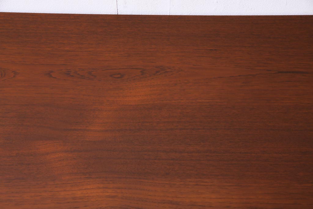 ヴィンテージ家具　北欧ビンテージ　デンマーク製　チーク材　お洒落な空間づくりにぴったりなパートナーデスク(対面式机、在宅ワーク、在宅用両袖机、在宅ワーク、在宅用作業台、デスク)