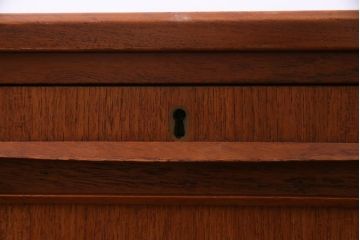 ヴィンテージ家具　北欧ビンテージ　デンマーク製　チーク材　お洒落な空間づくりにぴったりなパートナーデスク(対面式机、在宅ワーク、在宅用両袖机、在宅ワーク、在宅用作業台、デスク)