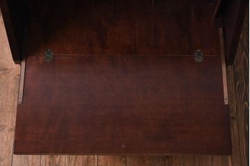 中古　越後民芸家具　和モダンなワークスペースにぴったりのライティングビューロー(デスク、在宅ワーク、在宅用簿記机)