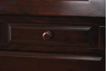 中古　越後民芸家具　和モダンなワークスペースにぴったりのライティングビューロー(デスク、在宅ワーク、在宅用簿記机)