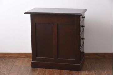 ビンテージ　民芸家具　シックな佇まいが魅力的なサイドチェスト(サイドテーブル、引き出し)