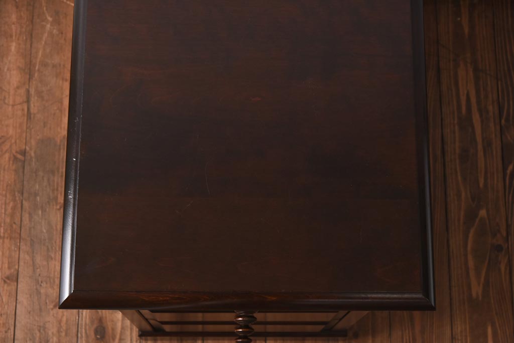 ビンテージ　民芸家具　シックな佇まいが魅力的なサイドチェスト(サイドテーブル、引き出し)