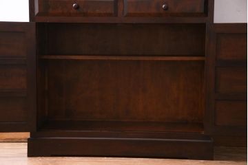 中古　松本民芸家具　女性でも使いやすい大きさのK-1型食器棚(収納棚)(定価約39.4万円)