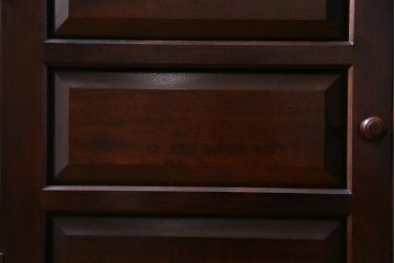 中古　松本民芸家具　女性でも使いやすい大きさのK-1型食器棚(収納棚)(定価約39.4万円)