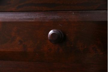 中古　松本民芸家具　女性でも使いやすい大きさのK-1型食器棚(収納棚)(定価約39.4万円)