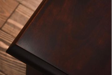 中古　神居民芸家具　モダンな装飾が調和した大振りな文机(デスク、在宅ワーク、在宅用座机)