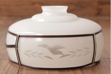 昭和初期　花鳥図柄　和の風情と品を感じるペンダントライト(天井照明、吊り下げ照明)