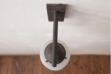 昭和レトロ　曇りガラス　籠目模様が趣き深いウォールライト(壁掛け照明)