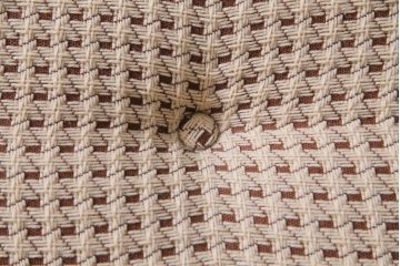 レトロ家具　昭和レトロ　丸みのあるフォルムのビンテージアームソファ(二人掛け)