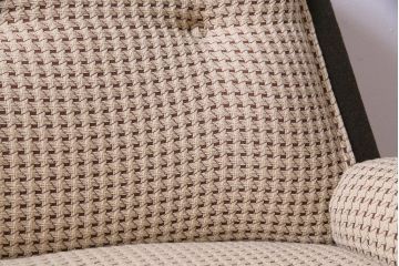 レトロ家具　昭和レトロ　丸みのあるフォルムのビンテージアームソファ(二人掛け)