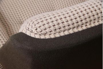 レトロ家具　昭和レトロ　丸みのあるフォルムのビンテージアームソファ(二人掛け)