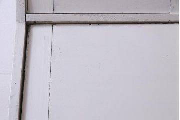 ペイント家具　フランスアンティーク　シックな佇まいが魅力的なビューローブックケース(ライティングビューロー、デスク、本箱、机、在宅ワーク、在宅用)