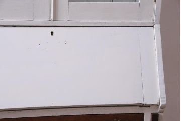 ペイント家具　フランスアンティーク　シックな佇まいが魅力的なビューローブックケース(ライティングビューロー、デスク、本箱、机、在宅ワーク、在宅用)