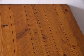 中古　ETHAN ALLEN(イーセンアーレン)　FARMHOUSE PINE カントリースタイルのダイニングテーブル(エクステンションテーブル)