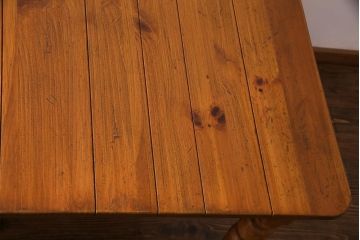 中古　ETHAN ALLEN(イーセンアーレン)　FARMHOUSE PINE カントリースタイルのダイニングテーブル(エクステンションテーブル)