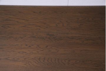 中古　神戸家具　永田良介商店　4人掛け　すっきりとしたデザインのR型ダイニングテーブル