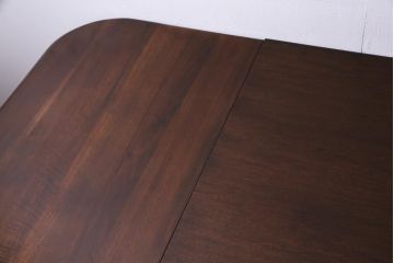 アンティーク家具　イギリスアンティーク　ウォールナット無垢材　荘厳な佇まいのドローリーフテーブル