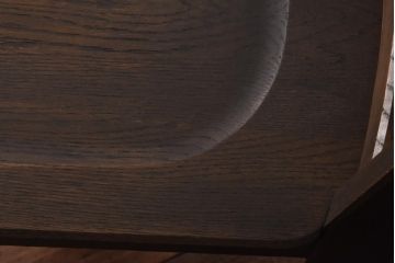 中古　神戸家具　永田良介商店　素朴なアンティークスタイルを楽しめるスカシ型食堂椅子(チェア、イス)(1)