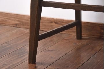 中古　神戸家具　永田良介商店　素朴なアンティークスタイルを楽しめるスカシ型食堂椅子(チェア、イス)(1)