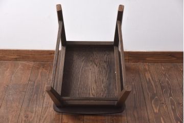 中古　神戸家具　永田良介商店　素朴なアンティークスタイルを楽しめるスカシ型食堂椅子(チェア、イス)(1)