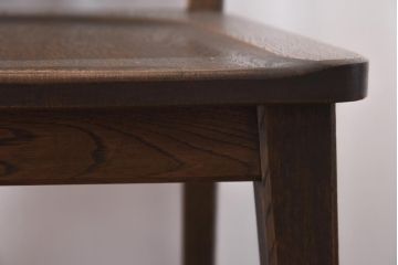 中古　神戸家具　永田良介商店　素朴なアンティークスタイルを楽しめるスカシ型食堂椅子(チェア、イス)(3)