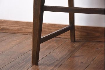 中古　神戸家具　永田良介商店　素朴なアンティークスタイルを楽しめるスカシ型食堂椅子(チェア、イス)