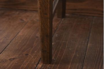 中古　神戸家具　永田良介商店　素朴なアンティークスタイルを楽しめるスカシ型食堂椅子(チェア、イス)