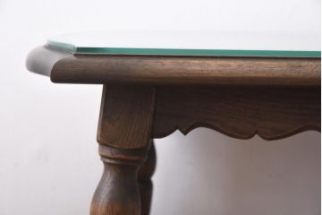 中古　神戸家具　永田良介商店　カントリースタイルを盛り上げるサイドテーブル(花台)(2)