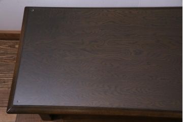 中古　神戸洋家具　永田良介商店　シックな木肌が魅力的なローテーブル(座卓)