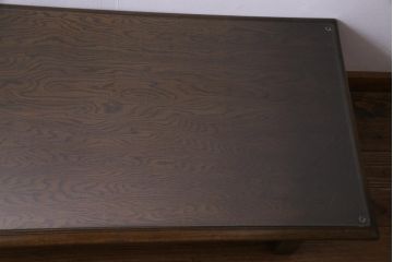 中古　神戸洋家具　永田良介商店　シックな木肌が魅力的なローテーブル(座卓)