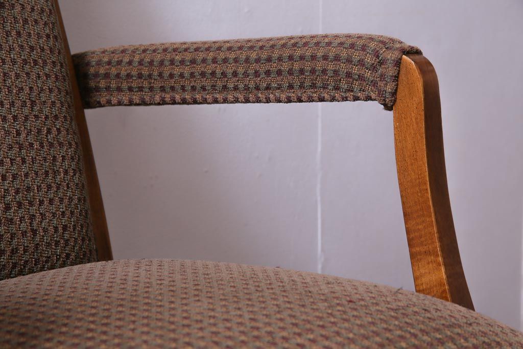 中古　ETHAN ALLEN(イーセンアーレン)　落ち着いた色合いがシックなお部屋にぴったりなキャスター付き回転チェア(ワークチェア、椅子)