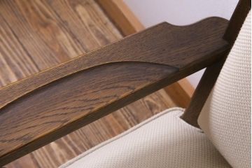 中古　神戸洋家具　永田良介商店　気品とあたたかな雰囲気が漂う1Pソファ(一人掛け、アームチェア)
