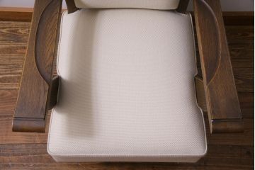 中古　神戸洋家具　永田良介商店　気品とあたたかな雰囲気が漂う1Pソファ(一人掛け、アームチェア)