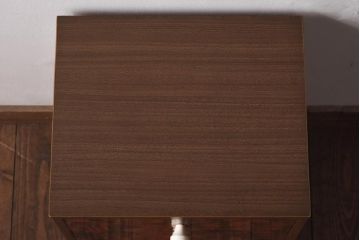 ヴィンテージ家具　日本製　レトロな花模様が目を引く合板プリントのビンテージチェスト(引き出し)