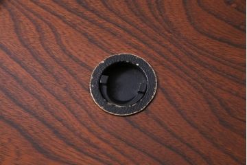 アンティーク雑貨　総ケヤキ材　堂々とした佇まいの上質な火鉢付き座卓(囲炉裏、木製火鉢、ローテーブル)
