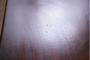 アンティーク雑貨　総ケヤキ材　堂々とした佇まいの上質な火鉢付き座卓(囲炉裏、木製火鉢、ローテーブル)